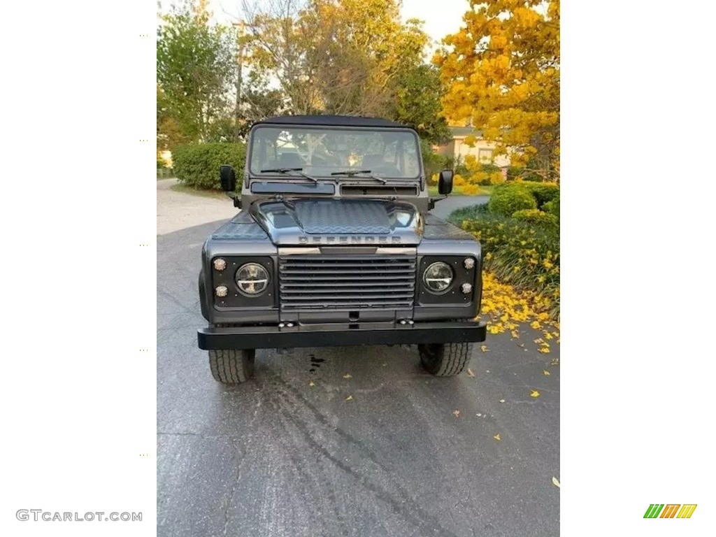 Dark Grey Metallic 1987 Land Rover Defender 90 Soft Top Exterior Photo #145997768