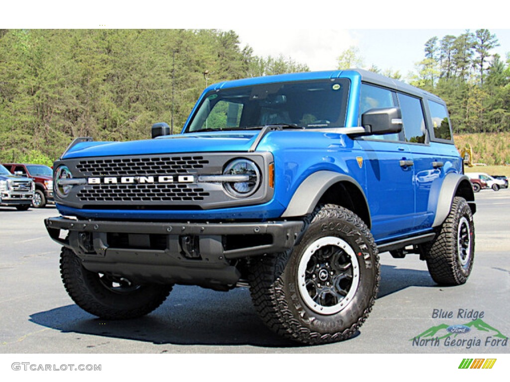 Velocity Blue Metallic 2023 Ford Bronco Badlands 4X4 4-Door Exterior Photo #145998313