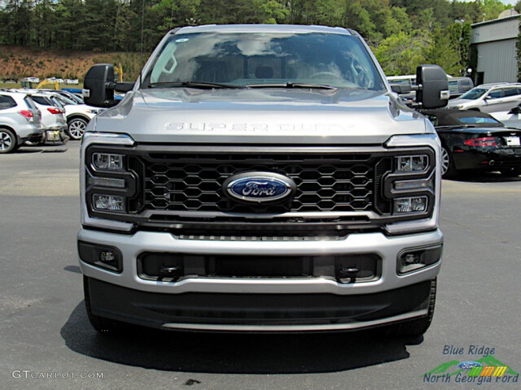 2023 F250 Super Duty STX Crew Cab 4x4 - Iconic Silver Metallic / Medium Dark Slate photo #8