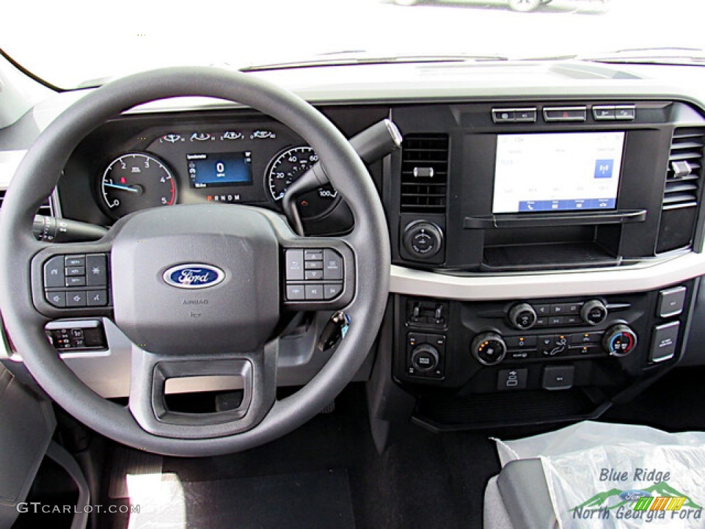 2023 F250 Super Duty STX Crew Cab 4x4 - Iconic Silver Metallic / Medium Dark Slate photo #15