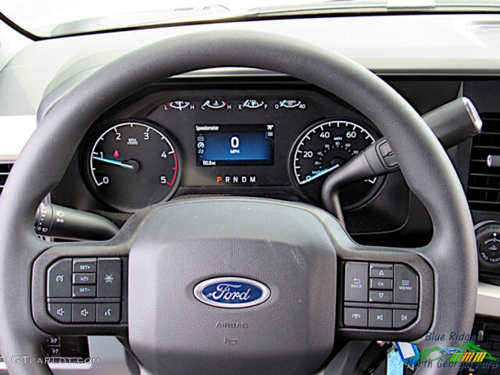 2023 F250 Super Duty STX Crew Cab 4x4 - Iconic Silver Metallic / Medium Dark Slate photo #17