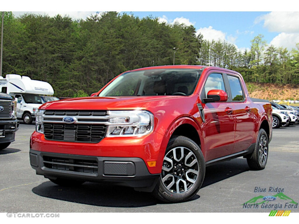 Hot Pepper Red Metallic 2023 Ford Maverick Lariat AWD Exterior Photo #145998779