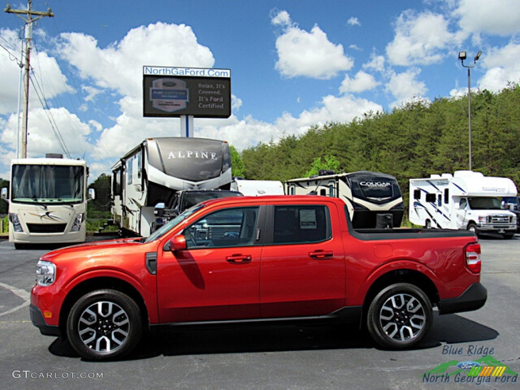 Hot Pepper Red Metallic 2023 Ford Maverick Lariat AWD Exterior Photo #145998797