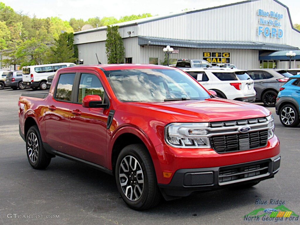 Hot Pepper Red Metallic 2023 Ford Maverick Lariat AWD Exterior Photo #145998869
