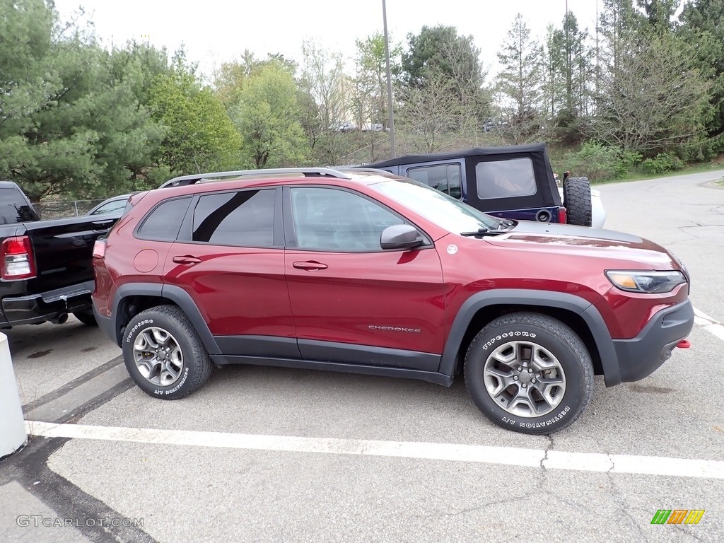 Velvet Red Pearl 2019 Jeep Cherokee Trailhawk 4x4 Exterior Photo #146000728