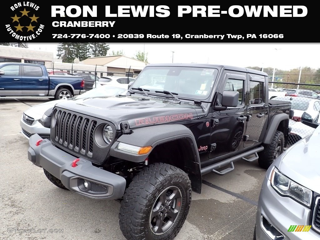 2020 Gladiator Rubicon 4x4 - Black / Black photo #1