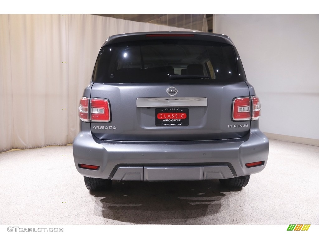 2019 Armada Platinum 4x4 - Gun Metallic / Charcoal photo #23