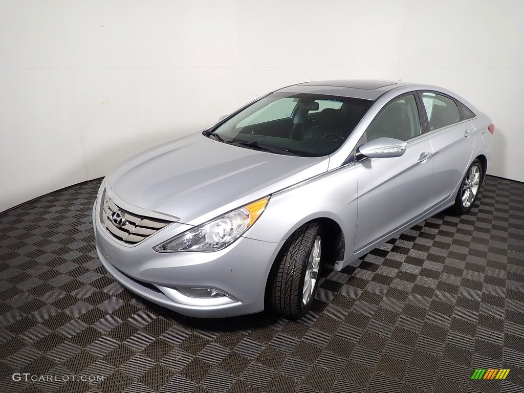 2013 Sonata Limited - Radiant Silver / Black photo #6