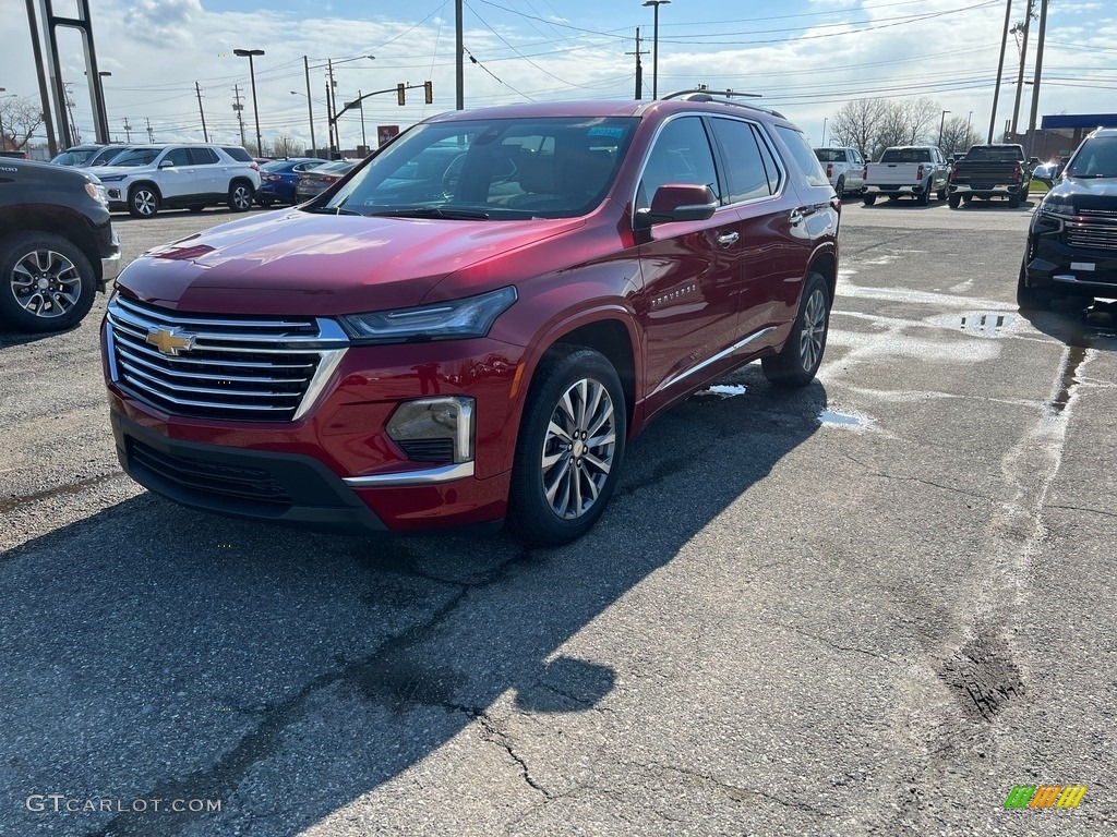 2023 Traverse Premier - Radiant Red Tintcoat / Jet Black/Maple Sugar photo #2