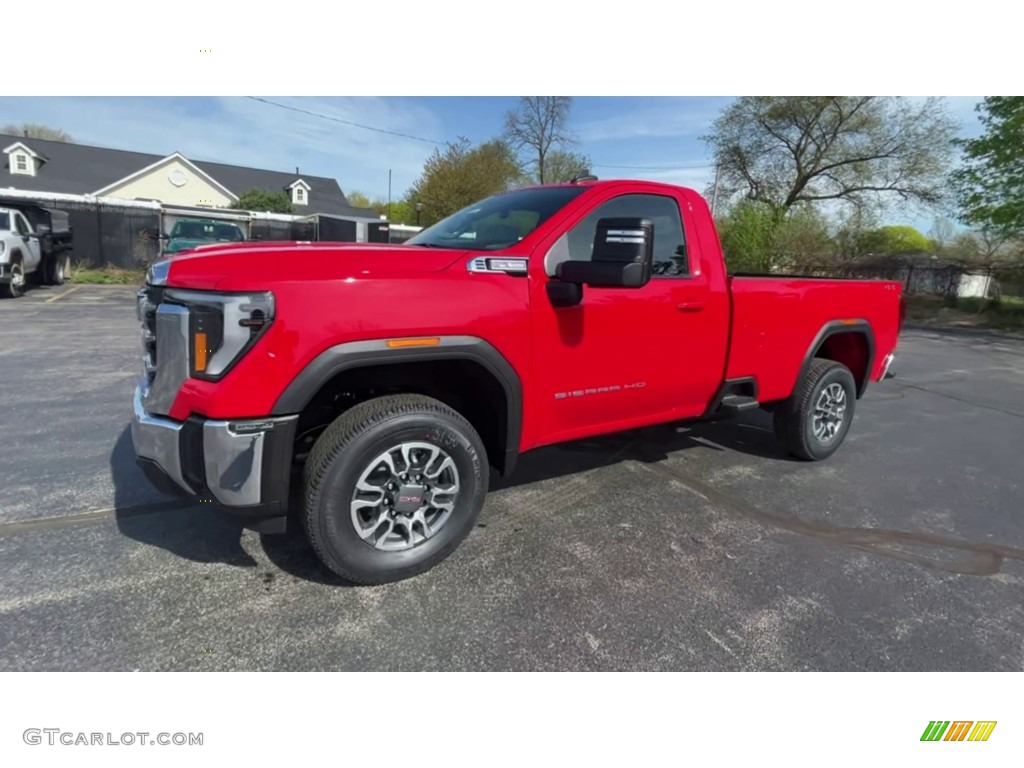 Cardinal Red 2024 GMC Sierra 2500HD SLE Regular Cab 4WD Exterior Photo #146004964