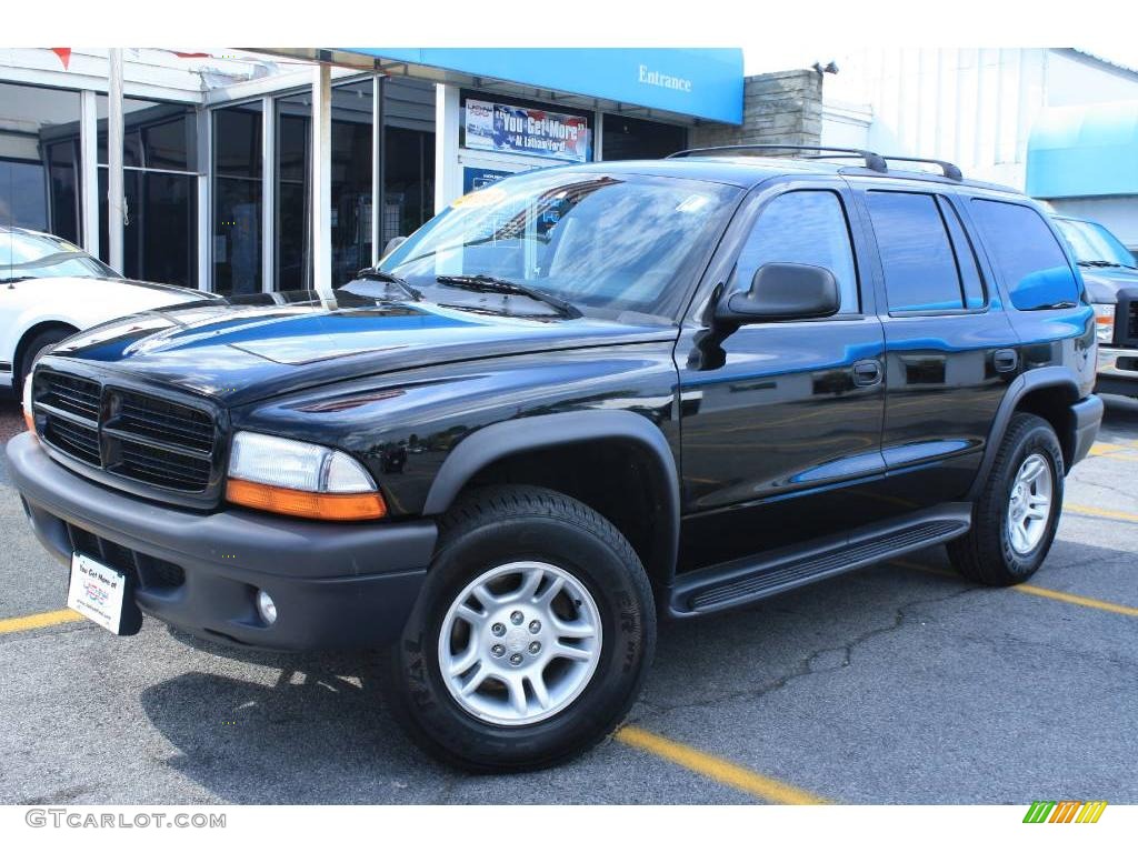 2003 Durango SXT 4x4 - Black / Dark Slate Gray photo #1