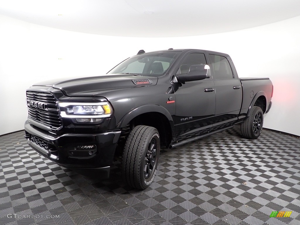 2021 3500 Laramie Crew Cab 4x4 - Black / Black photo #8