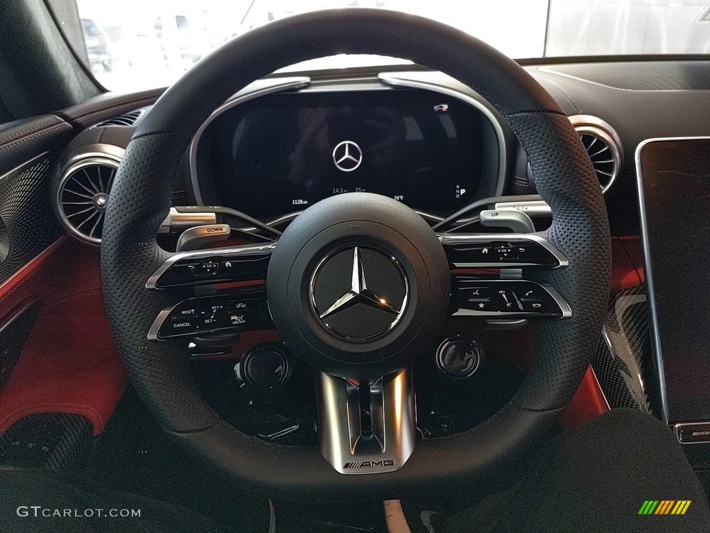 2022 SL AMG 63 Roadster - Moonlight White Magno (Matte) / Red Pepper/Black photo #11