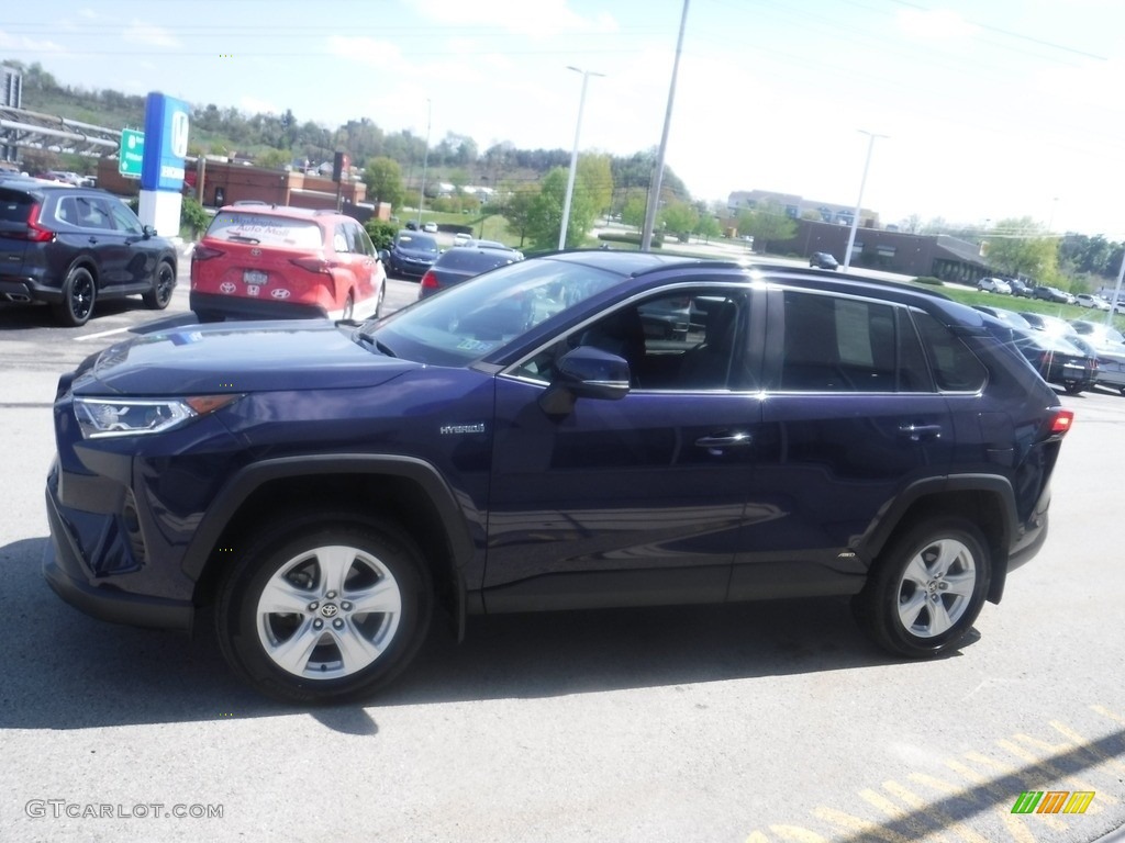 2021 RAV4 XLE AWD Hybrid - Blueprint / Black photo #9