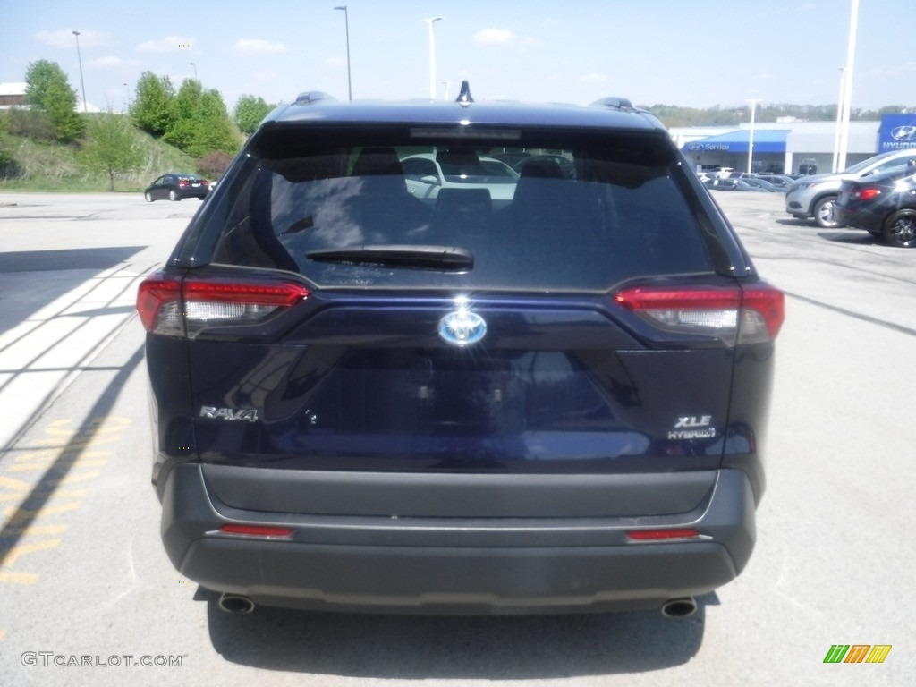 2021 RAV4 XLE AWD Hybrid - Blueprint / Black photo #11