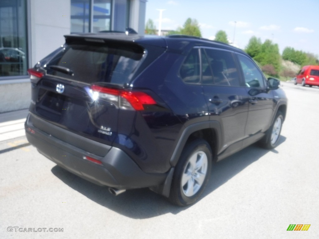 2021 RAV4 XLE AWD Hybrid - Blueprint / Black photo #13