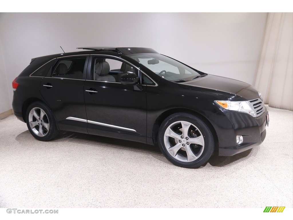 2012 Venza XLE AWD - Black / Light Gray photo #1