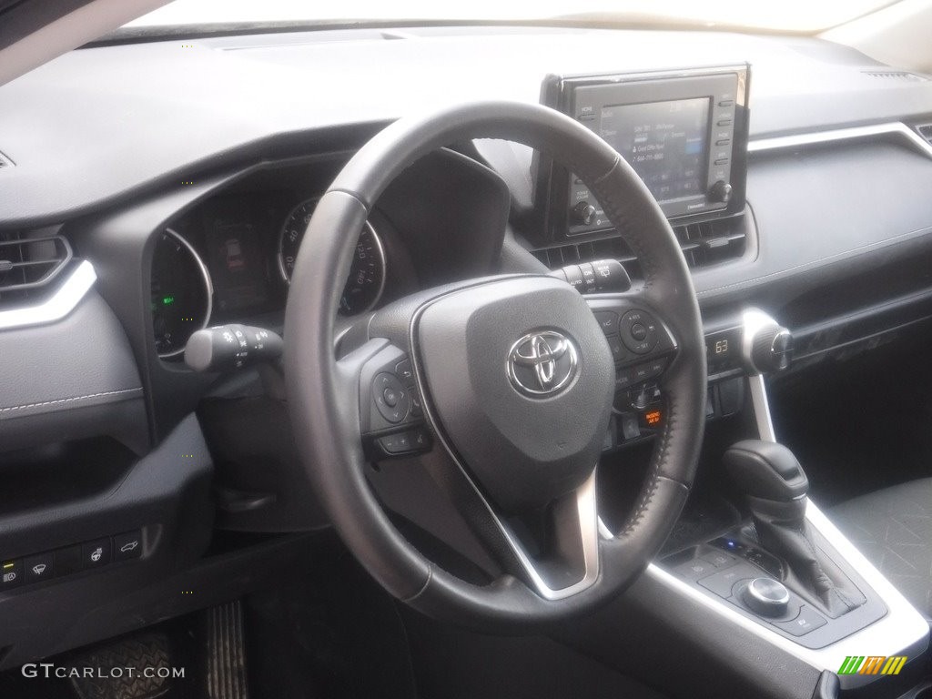 2021 RAV4 XLE AWD Hybrid - Blueprint / Black photo #16