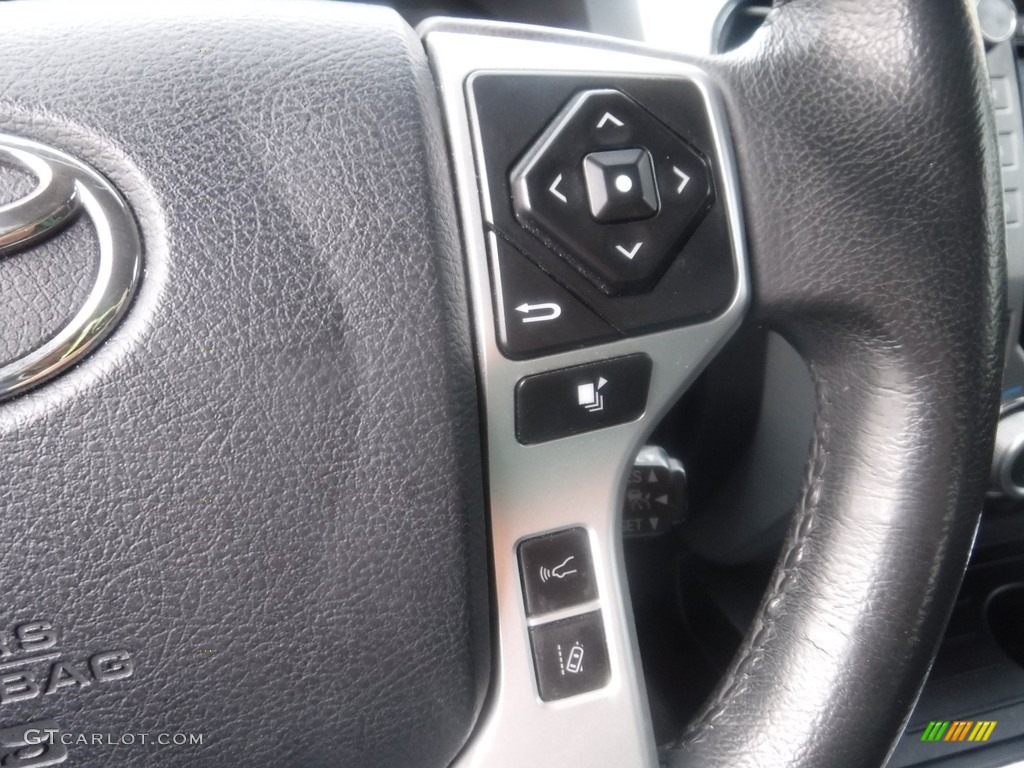 2018 Toyota Tundra Limited CrewMax 4x4 Black Steering Wheel Photo #146010118