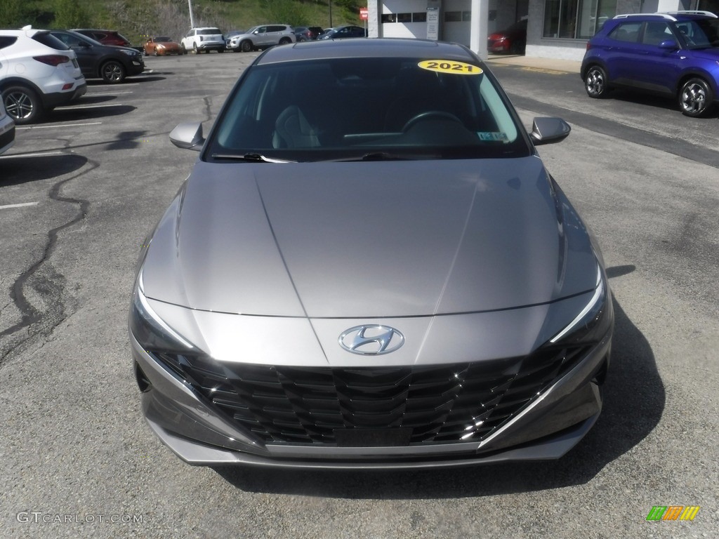 2021 Elantra Limited Hybrid - Electric Shadow / Black photo #5