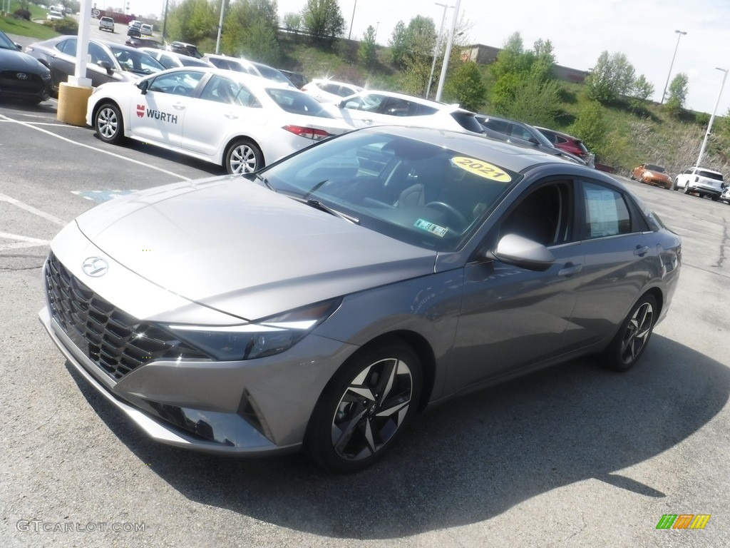 2021 Elantra Limited Hybrid - Electric Shadow / Black photo #6