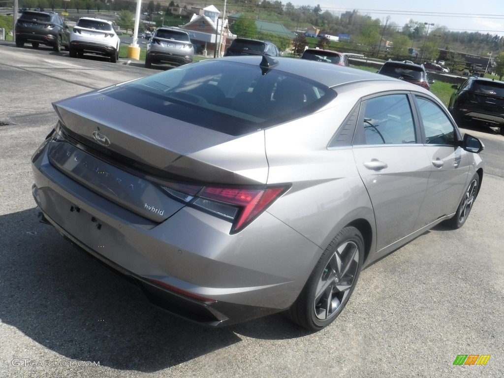 2021 Elantra Limited Hybrid - Electric Shadow / Black photo #11