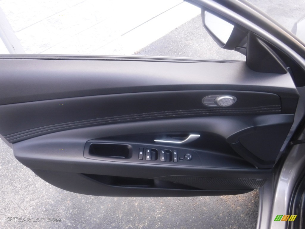 2021 Elantra Limited Hybrid - Electric Shadow / Black photo #14