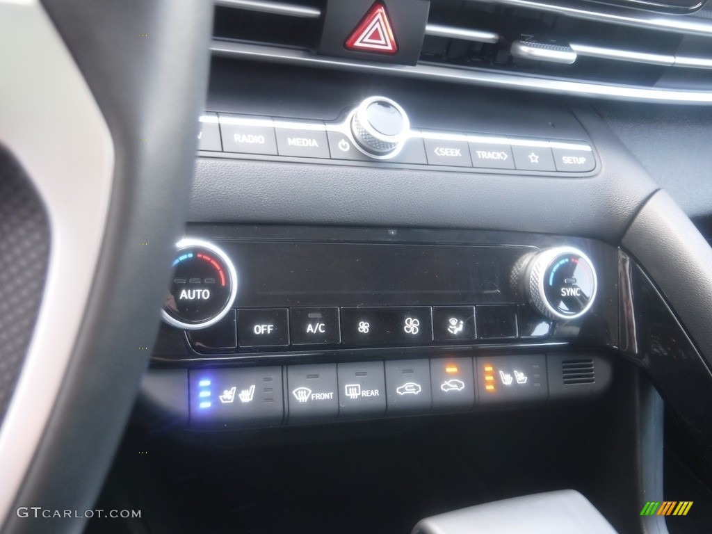 2021 Elantra Limited Hybrid - Electric Shadow / Black photo #21