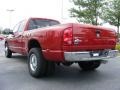 2009 Inferno Red Crystal Pearl Dodge Ram 3500 Big Horn Edition Quad Cab Dually  photo #2