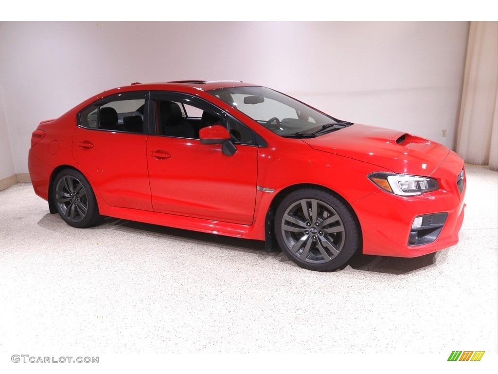 2016 WRX Limited - Pure Red / Carbon Black photo #1