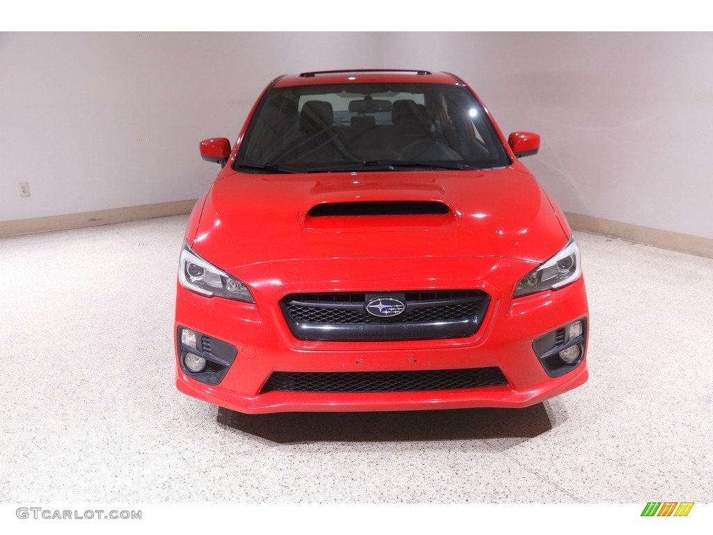 2016 WRX Limited - Pure Red / Carbon Black photo #2