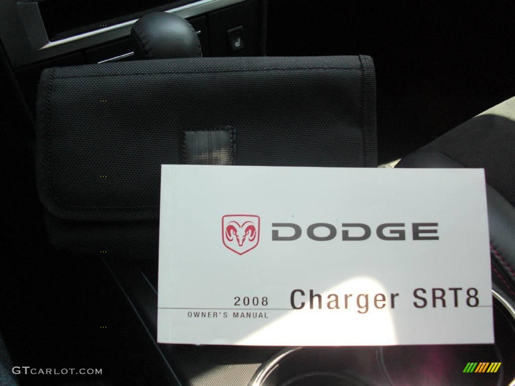 2008 Charger SRT-8 - Brilliant Black Crystal Pearl / Dark Slate Gray photo #32