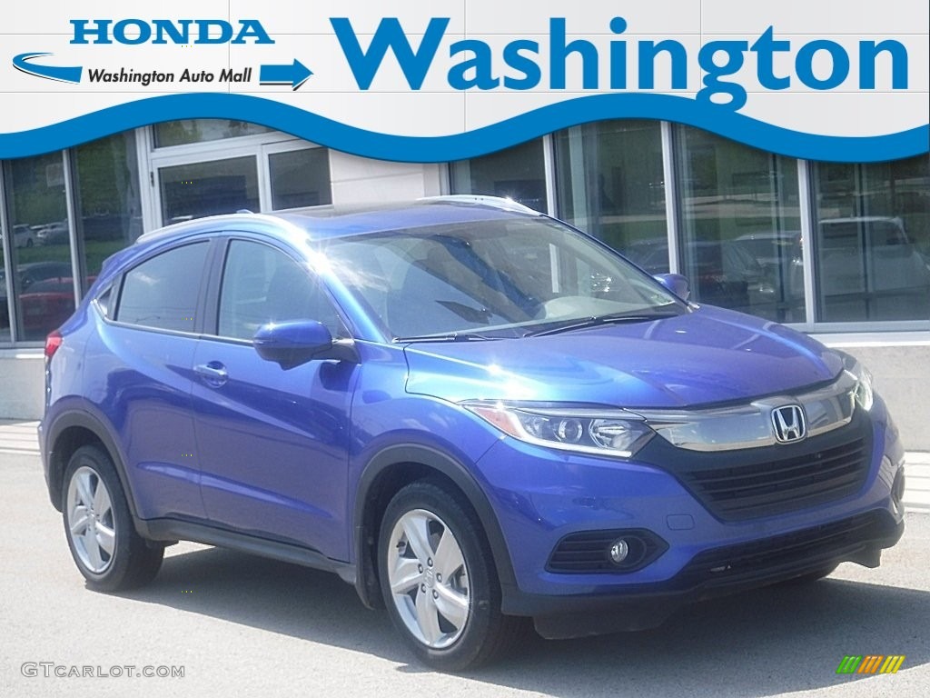 2019 HR-V EX AWD - Aegean Blue Metallic / Black photo #1