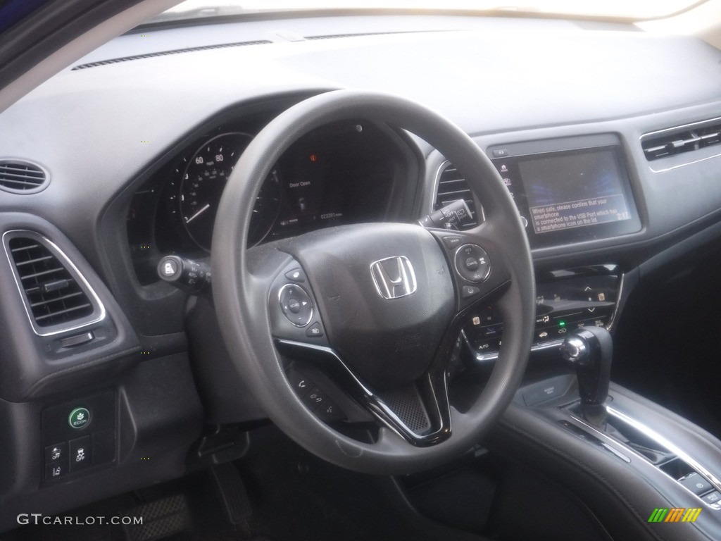 2019 HR-V EX AWD - Aegean Blue Metallic / Black photo #13