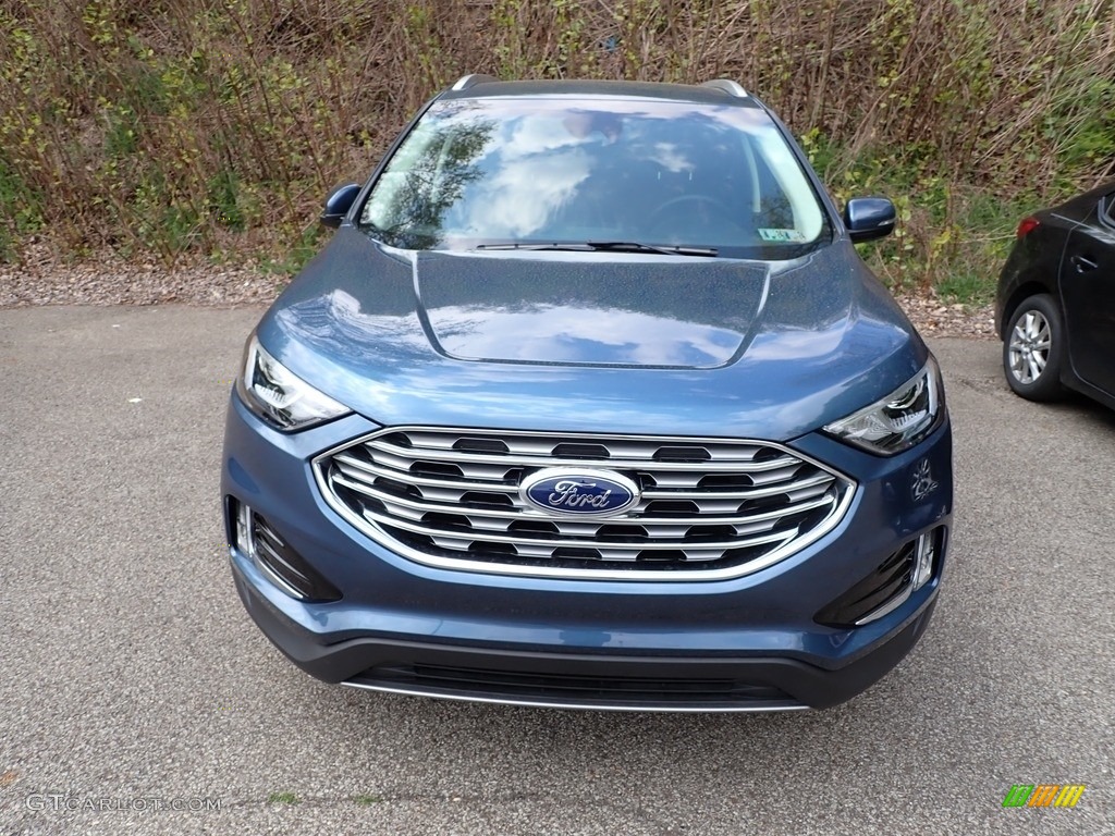 2019 Edge SEL AWD - Blue Metallic / Ebony photo #2