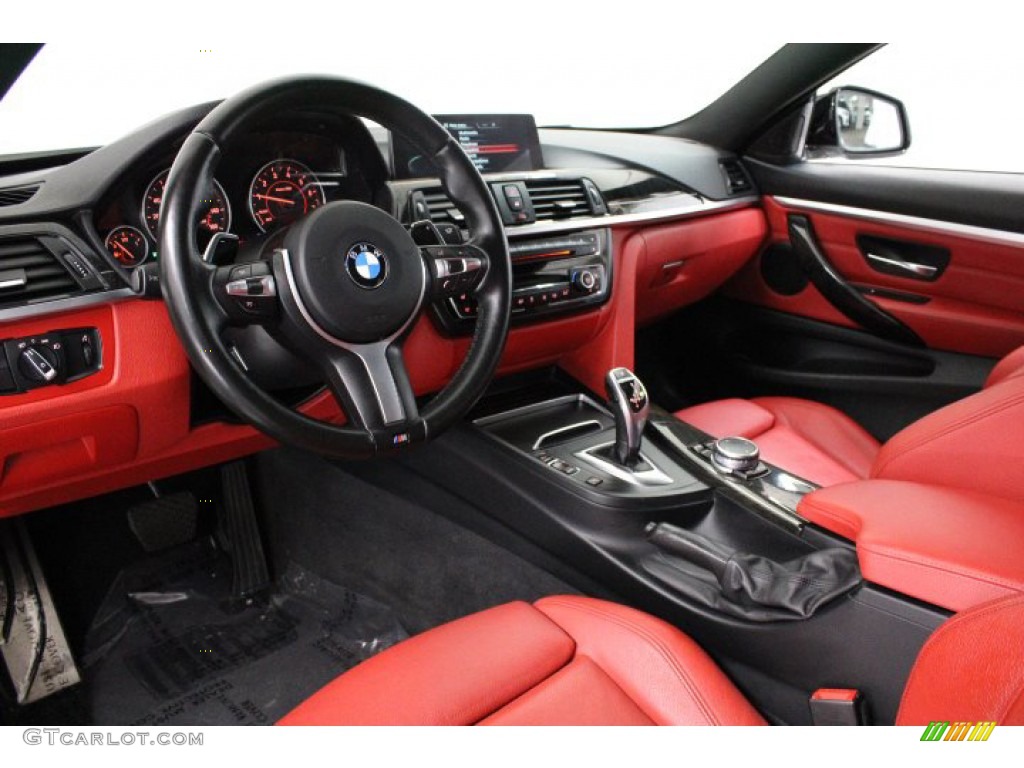 2016 4 Series 428i xDrive Coupe - Alpine White / Coral Red photo #7