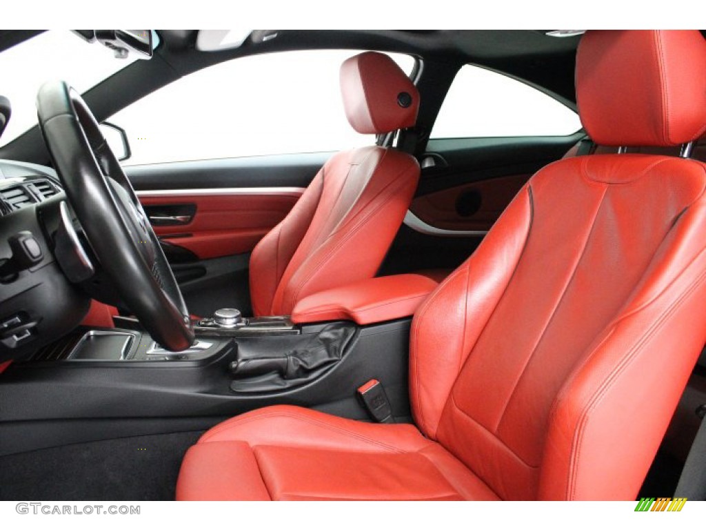 2016 4 Series 428i xDrive Coupe - Alpine White / Coral Red photo #10