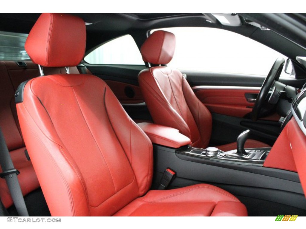 2016 4 Series 428i xDrive Coupe - Alpine White / Coral Red photo #28