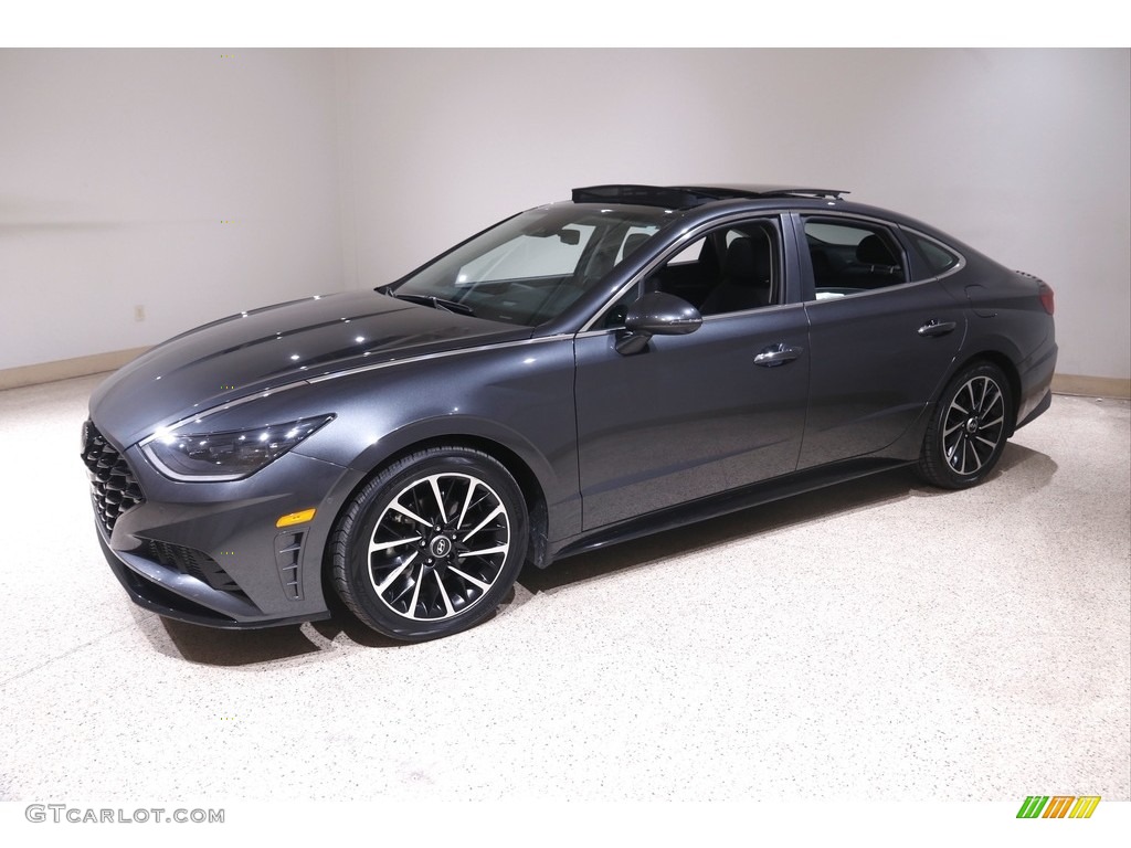 2021 Sonata Limited - Portofino Gray / Black photo #3