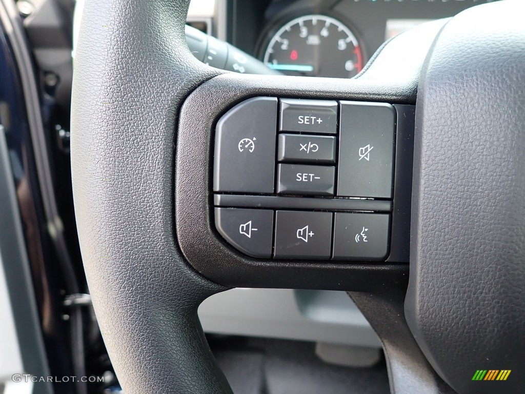 2023 Ford F350 Super Duty XL Regular Cab 4x4 Medium Dark Slate Steering Wheel Photo #146016783