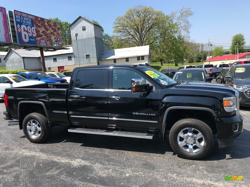 Onyx Black 2016 GMC Sierra 3500HD Denali Crew Cab 4x4 Exterior Photo #146016843