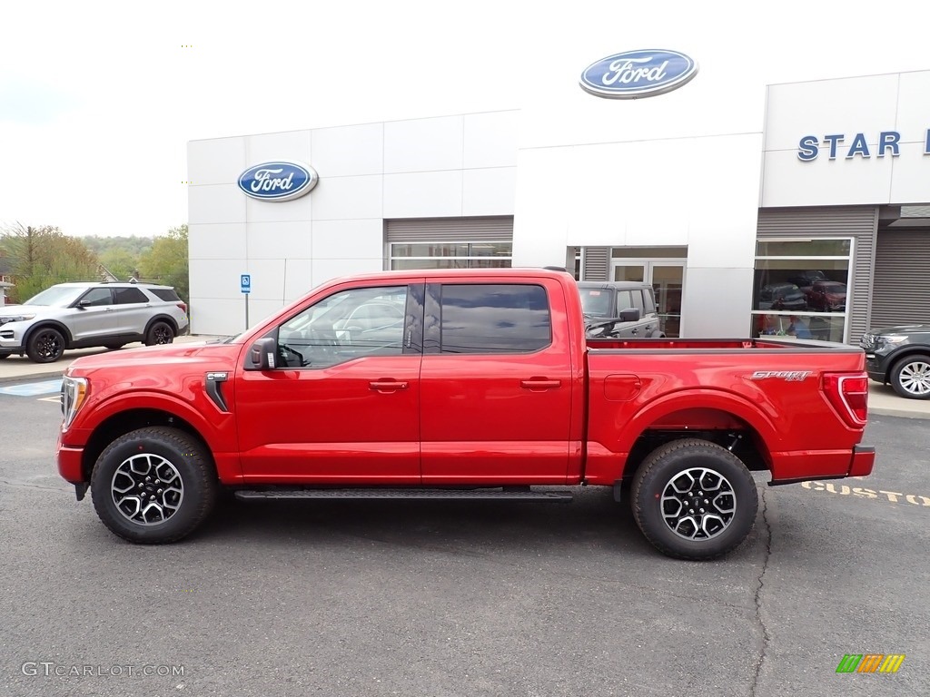 Hot Pepper Red Metallic 2023 Ford F150 XLT SuperCrew 4x4 Exterior Photo #146017158