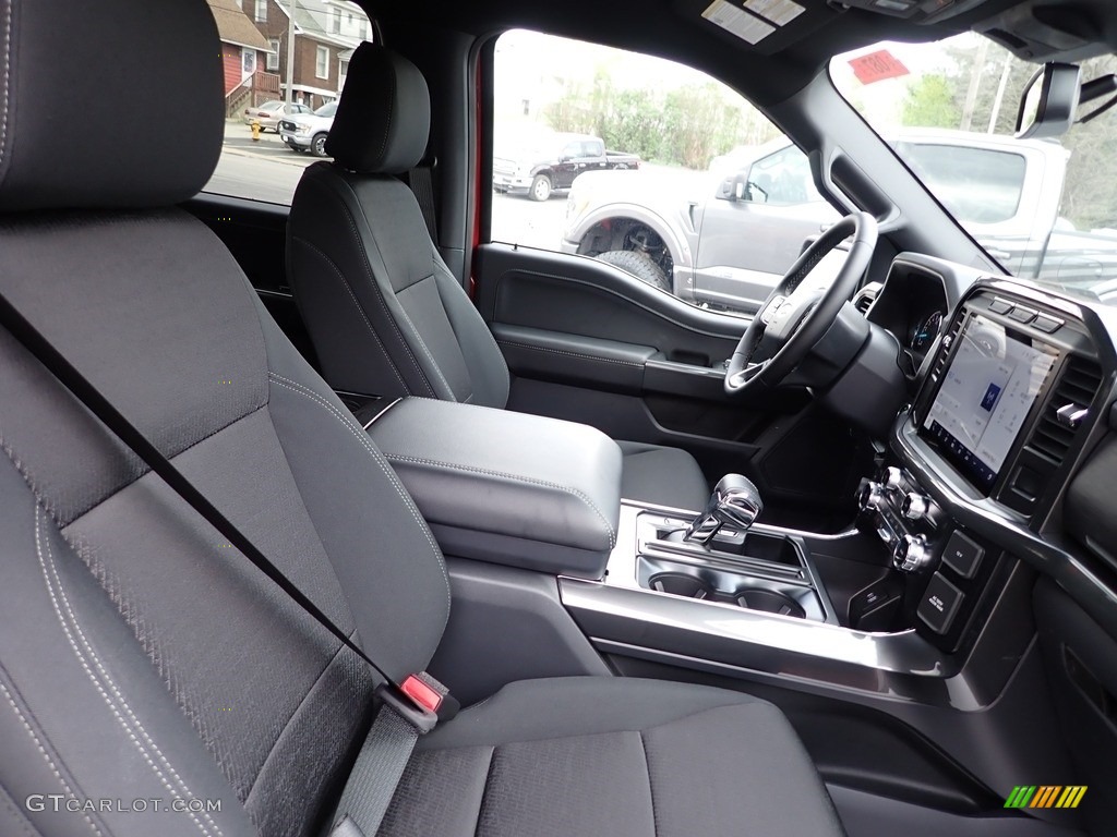 Black Interior 2023 Ford F150 XLT SuperCrew 4x4 Photo #146017293