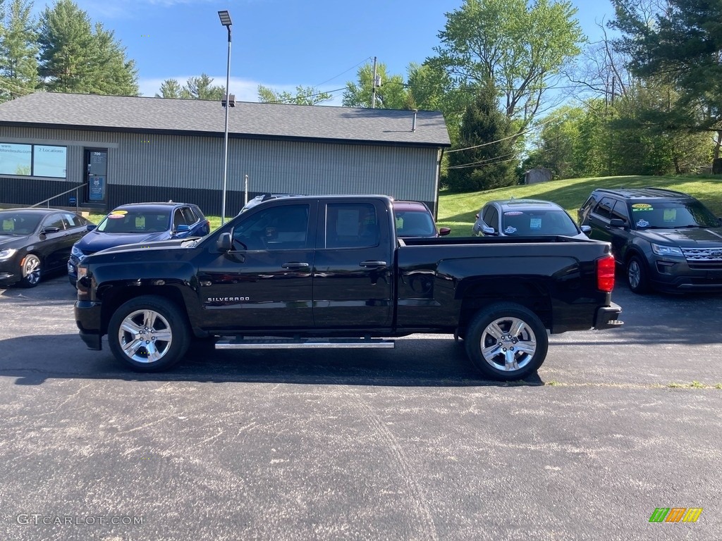2019 Silverado LD Custom Double Cab 4x4 - Black / Dark Ash/Jet Black photo #1