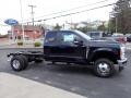 Antimatter Blue Metallic 2023 Ford F350 Super Duty XLT Crew Cab 4x4 Chassis Exterior