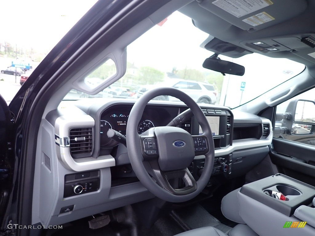2023 Ford F350 Super Duty XLT Crew Cab 4x4 Chassis Medium Dark Slate Dashboard Photo #146017968