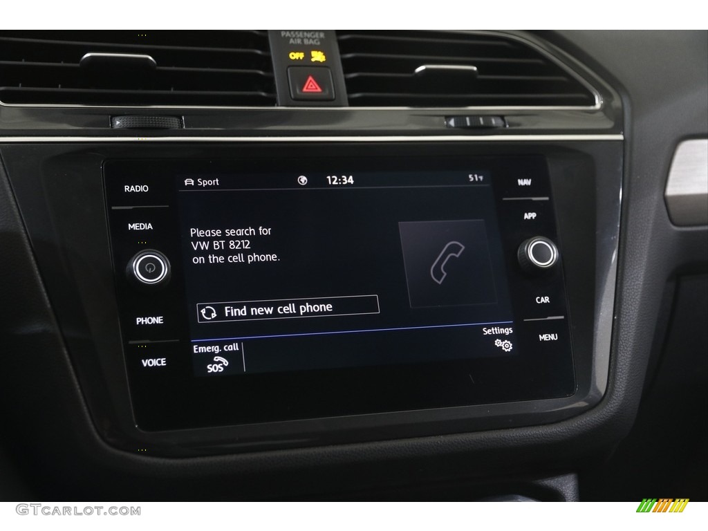 2020 Tiguan SE 4MOTION - Blue Silk Metallic / Titan Black photo #10