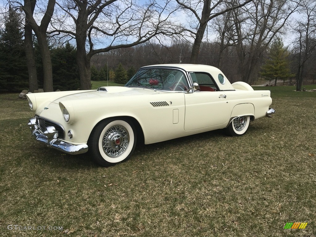 Colonial White 1956 Ford Thunderbird Roadster Exterior Photo #146018304