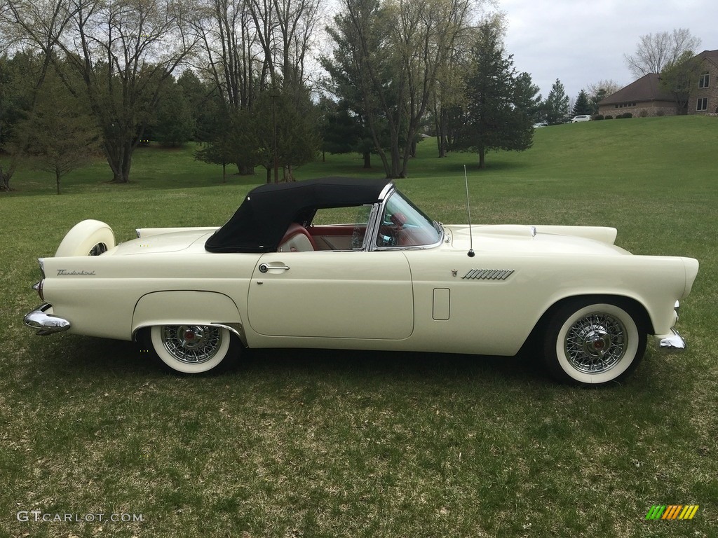 Colonial White 1956 Ford Thunderbird Roadster Exterior Photo #146018400