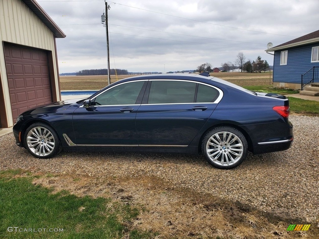 2016 7 Series 750i xDrive Sedan - Imperial Blue Metallic / Canberra Beige photo #1